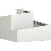 vidaXL Cache-pot de jardin Blanc 60 x 60 x 50 cm Acier laminé à froid
