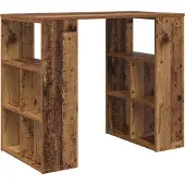 vidaXL Bureau , bois de récupération, panneaux de particules, 90 x 50 x 75 cm
