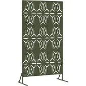 vidaXL : écran de protection, 100 x 50 x 180 cm, acier, vert olive