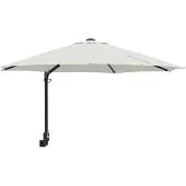 vidaXL Parasol de jardin sable 248 x 248 x 148 cm polyester et acier