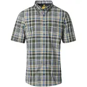 REDMOND Casual Modern Fit Chemise beige, A carreaux