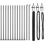 vidaXL Clôture en fil de fer soudé avec socle en béton 25 x 1,4 m (L x H)