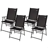 Aktive 61146 Slim 4 Units Folding Outdoor Chair Argenté