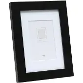 Deknudt Frames Cadre photo noir avec passe-partout blanc 40x50