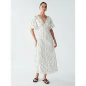 St MRLO Robe 'Palm' noir / blanc
