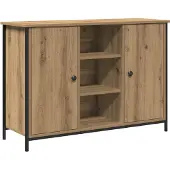 vidaXL Buffet Artisan en chêne 100 x 35 x 70 cm