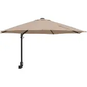 vidaXL Parasol de jardin Taupe 248 x 248 x 148 cm