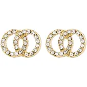 Pilgrim Boucles d'oreilles 'Jolina' or / blanc