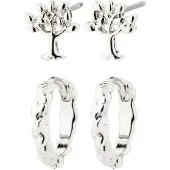 Pilgrim Boucles d'oreilles 'Piper' argent
