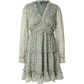 Vero Moda Robe 'VMSMILLA' vert foncé / blanc