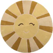 Bloomingville Mini Tapis Sun jaune