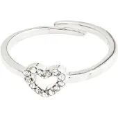 Pilgrim Bague 'Lulu' argent / transparent