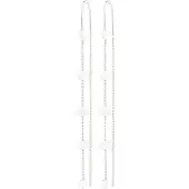Pilgrim Boucles d'oreilles 'Zenaia' argent / blanc