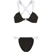 LASCANA Bikini noir / blanc