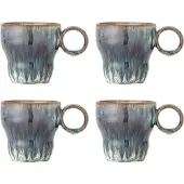 Bloomingville Ensemble de 4 mugs bleus Nigel