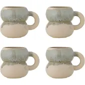 Bloomingville Ensemble de 4 mugs Luna bleus