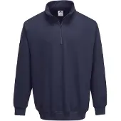 Portwest Sweat Shirt Col Zippé Sorrento Marine L