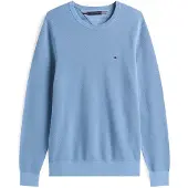 Tommy Hilfiger Pull Structure Indigo Bleu clair Bleu taille L