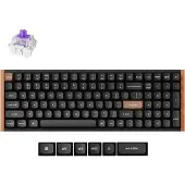 Keychron K4 HE Special Edition Clavier magnétique sans fil, Bluetooth, 2.4GHz, RGB LED, Hot-swap, QWERTY US Layout, Gateron Magnetic Switch, Noir (K4H-F1)