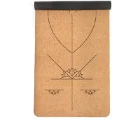 Myga Tapis de yoga en liège extra larges Ausrichtungs