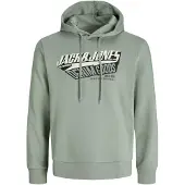 Jack & Jones Logo 2 Col Hoodie Vert S Homme