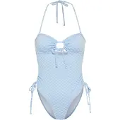 LASCANA Maillot de bain bleu clair / blanc