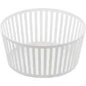 Yamazaki Corbeille fruits Tower en acier ray - Grand support de rangement pour produits de cuisine, blanc