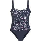 LASCANA Maillot de bain bleu marine / rose / blanc
