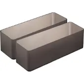 Yamazaki Organiseur empilable L profond (lot de 2) TOWER (24 cm, 1.38 l, 2x)