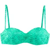 Jette Hauts de bikini vert clair / vert foncé