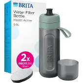 Brita Gourde filtrante Active - 2 microdisques inclus - Vert pastel