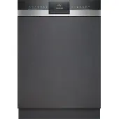Siemens iQ300, Teilintegrierter Geschirrspüler, 60 cm, Gebürsteter Stahl, SN53ES04TE