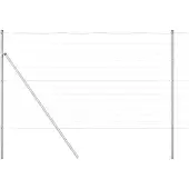 vidaXL Ground Fix Clôture en fil de fer soudé 50 x 1,4 m (L x H)