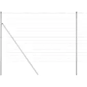vidaXL Ground Fix Clôture en fil de fer soudé 25 x 1,6 m (L x H)