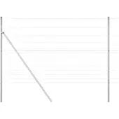 vidaXL Ground Fix Clôture en fil de fer soudé 25 x 1,5 m (L x H)