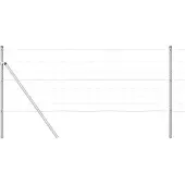 vidaXL Clôture en fil d'acier galvanisé, soudée, 50 x 0,8 m
