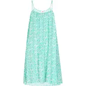 Swirly Robe d’été 'Spring Summer' turquoise / blanc