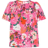 Usha Chemisier mélange de couleurs / rose