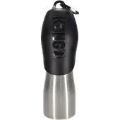 Kong H2O Bouteille d'Eau en Acier Inoxydable pour Chien - Noir - 750 ml