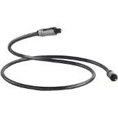 QED Performance - Câble audio numérique (optique) - TOSLINK mâle pour TOSLINK mâle - 1.5 m - fibre optique - graphite