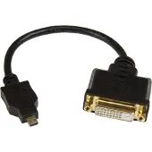 StarTech.com 20cm Micro HDMI Male To Dvid (DVI, 20 cm), Adaptateur données + vidéo, Noir