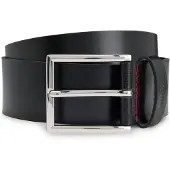 HUGO pour homme. 50541171 Ceinture Olpian noire (90 cm), Casuel, Cuir