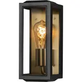 Konstsmide Lampe d'extérieur noire et dorée Carpi