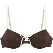 Copenhagen Studios Hauts de bikini 'Mix-Kini' brun foncé / blanc cassé