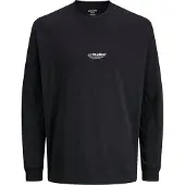 Jack & Jones T-Shirt 'JJESoho' noir / blanc