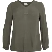 KAFFE CURVE Chemisier 'Ami' olive