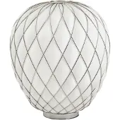 Fontana Arte Pinecone Lampe de Table Chrome Transparent | Large