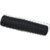 vidaXL Hexagonzaun Grau 0,6 x 100 m PVC