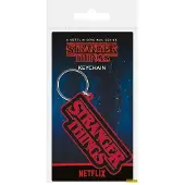Pyramid Stranger Things Rubber Schlüsselanhänger Logo 6 cm