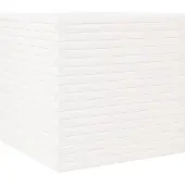 vidaXL Jardinière blanc 70x70x68,5 cm bois de pin massif